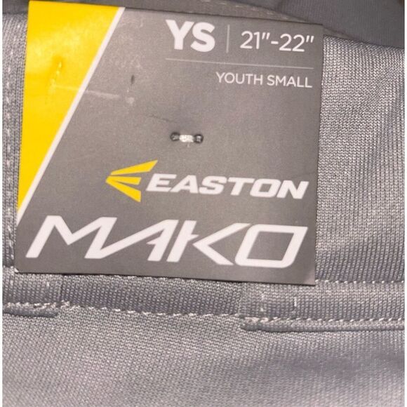 NWT Easton Mako 2 Pants ~ Youth Small ~ Gray ~ Baseball ~ Softball - Picture 3 of 4